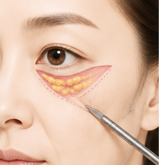 중안부거상 (하안검 + 중안부거상)
